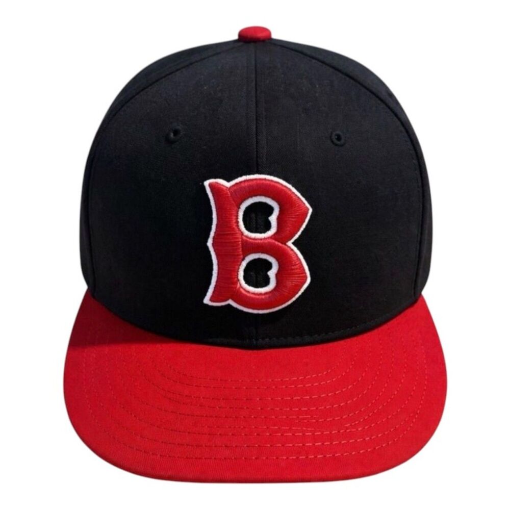 New Era 9FIFTY Boston Red Sox Cooperstown Collection Snapback Black Red Two-Tone